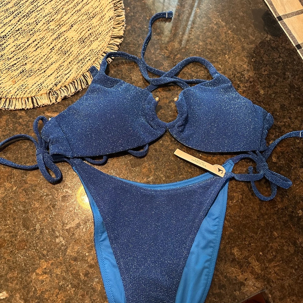 Victoria's Secret Blue Sparkle Bikini